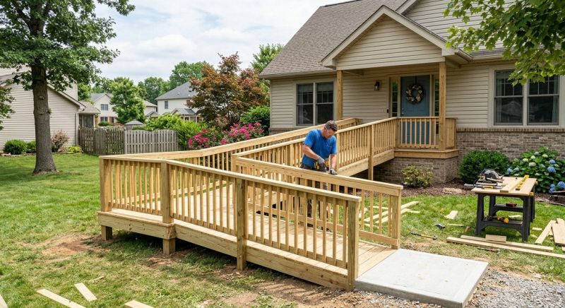 Porch Ramp Construction in Wilmington, NC